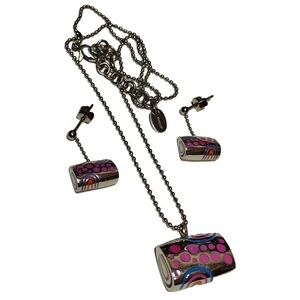 Swatch Bijoux Earrings & Necklace Jewelry Set
